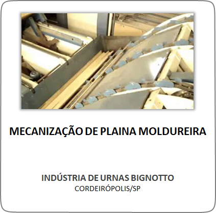 Mecanização de Plaina Moldureira – Indústria de Urnas Bignotto – Cordeirópolis/SP